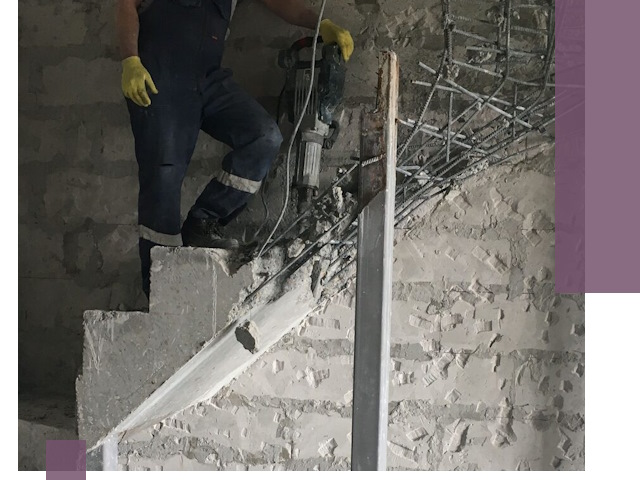 Демонтаж металлических и бетонных лестниц в Муре