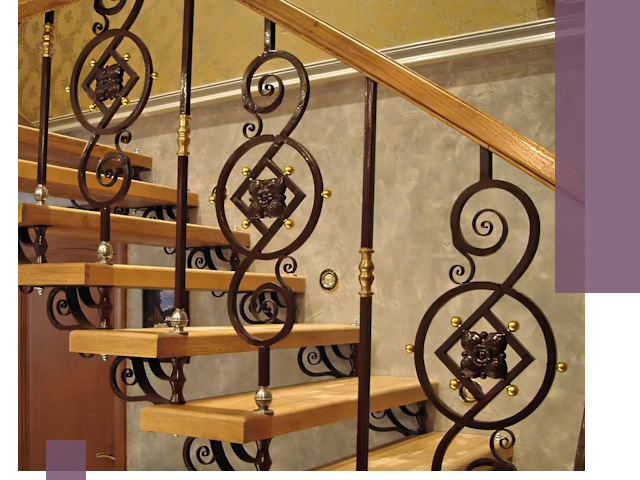 Изготовление кованых лестниц под ключ в Муре