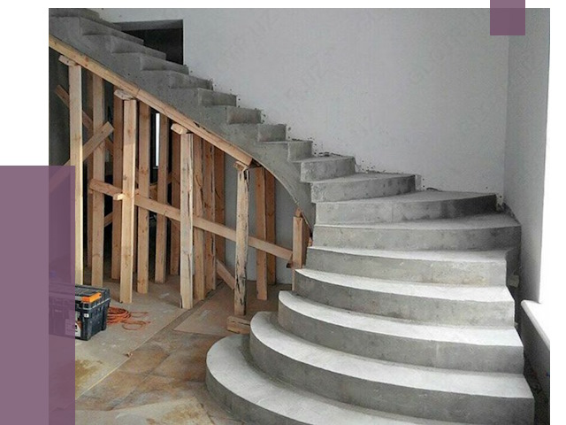 Изготовление бетонных лестниц под ключ в Муре от 19910 руб. | ПРОЛЁТ-Мум