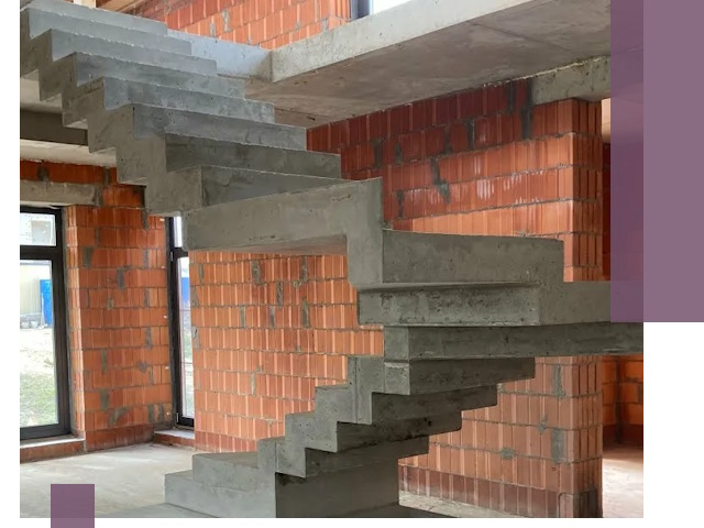 Изготовление бетонных лестниц под ключ в Муре