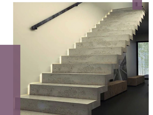 Облицовка бетонных лестниц в Муре от 4595 руб/м2 