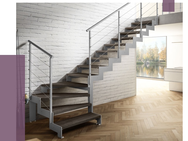 Г-образные лестницы под ключ в Муре от 37011 руб. | ПРОЛЁТ-Мум