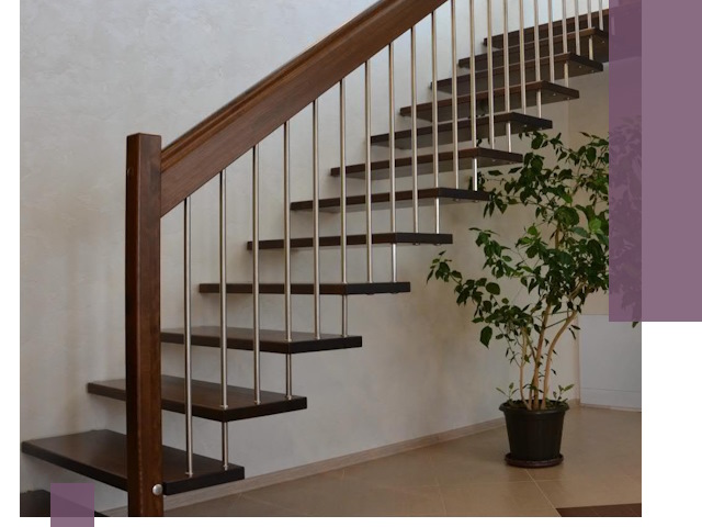 Лестницы на больцах под ключ в Муре – изготовление и монтаж