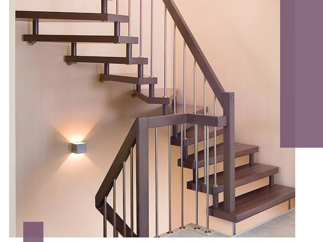 Изготовление лестниц на больцах в Муре под ключ