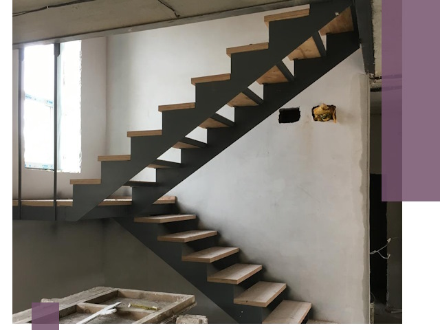 Изготовление лестниц на металлокаркасе в Муре от производителя