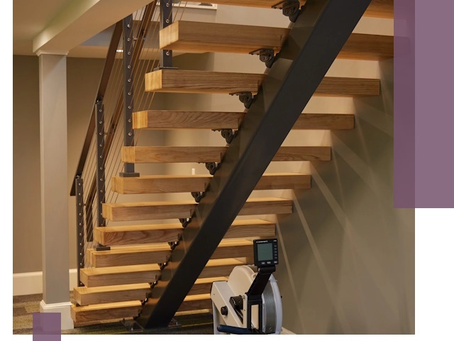 Лестницы на монокосоурах под ключ в Муре - изготовление и монтаж