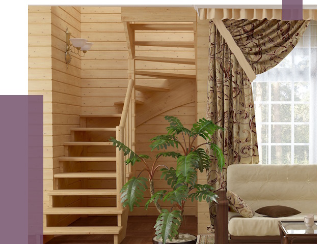 Лестницы для дачи в Муре от 75809 руб.  | ПРОЛЁТ-Мум