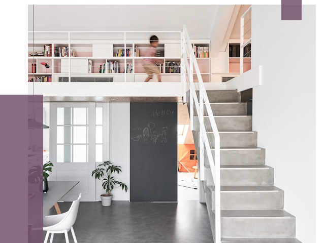 Лестницы для двухуровневой квартиры в Муре от 176123 руб. | ПРОЛЁТ-Мум