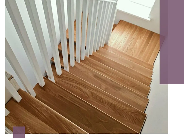 Лестницы из бука в Муре: изготовление, монтаж и демонтаж