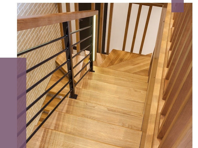 Лестницы из ясеня в Муре под ключ от 10006 руб. 
