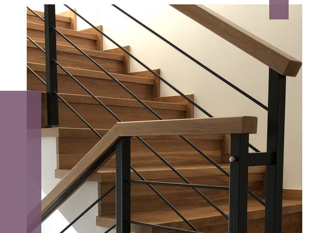 Обшивка металлической лестницы деревом в Муре от 4339 руб.