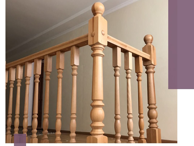 Деревянные перила на заказ в Муре: монтаж и изготовление