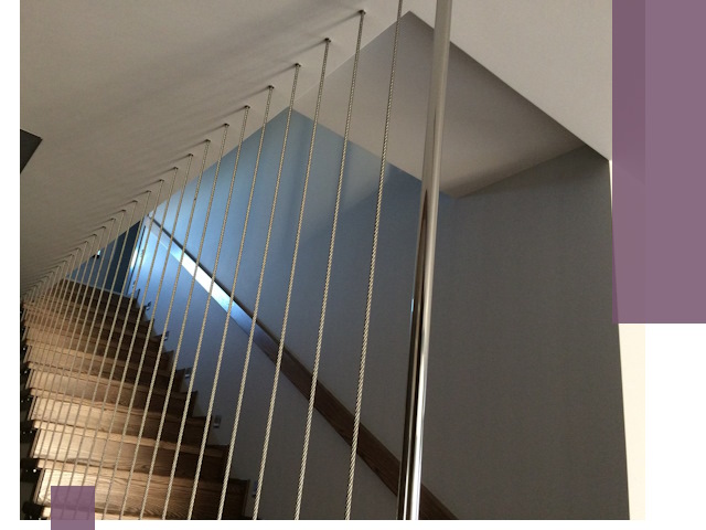 Тросовые перила под ключ в Муре — производство и монтаж