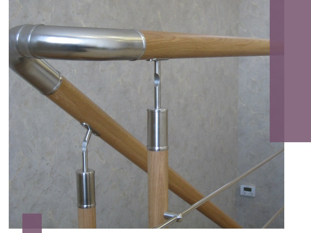 Комбинированные перила на заказ в Муре — монтаж и производство