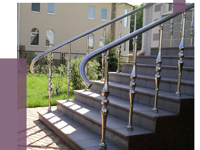 Перила для крыльца в Муре от 10721 руб. — монтаж ПРОЛЁТ-Мум