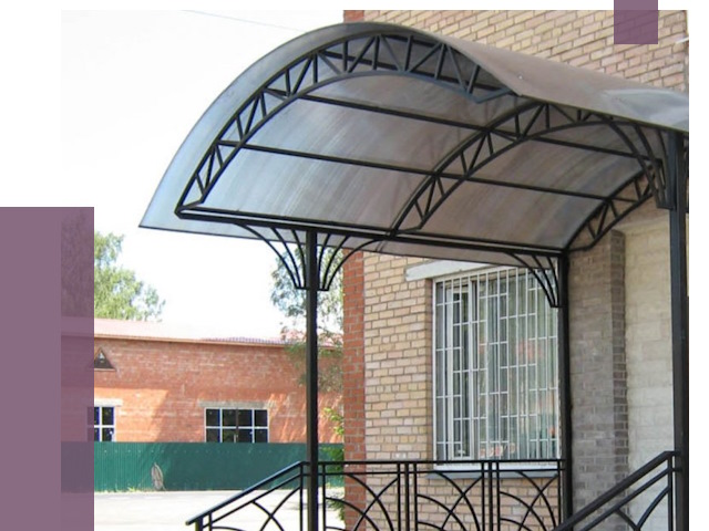 Металлические навесы и козырьки в Муре от 12763 руб.