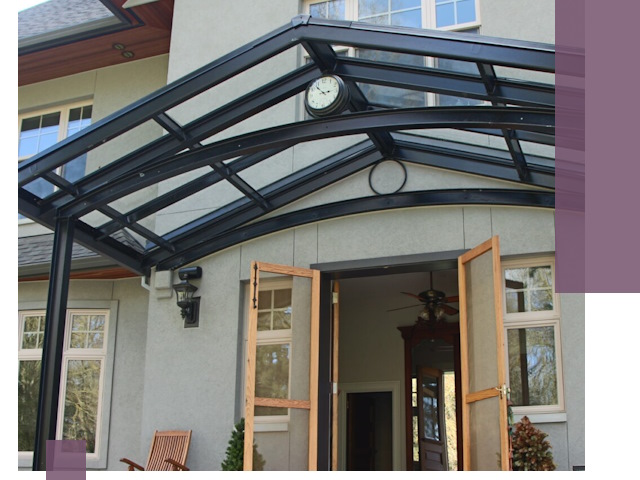 Изготовление и монтаж навесов и козырьков в Муре