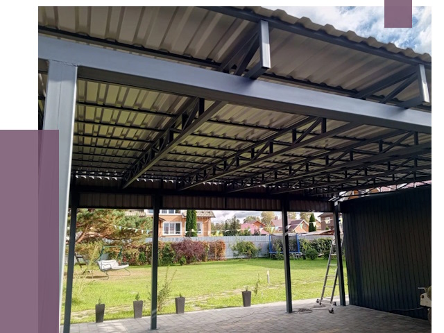 Монтаж навесов в Муре от 7351 руб. — установка навеса | ПРОЛЁТ-Мум