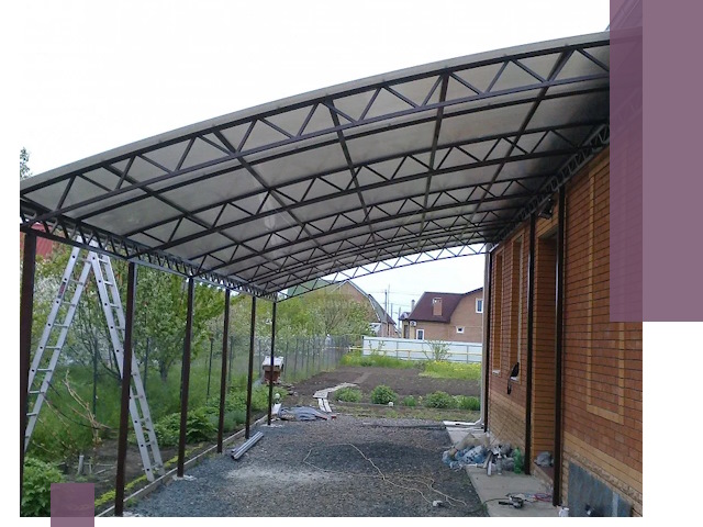 Профессиональный монтаж навесов под ключ в Муре