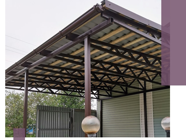 Навесы под ключ в Муре: изготовление, монтаж и гарантия