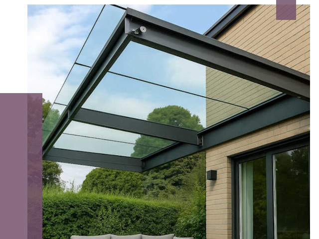 Стеклянные навесы и козырьки в Муре от 12252 руб.