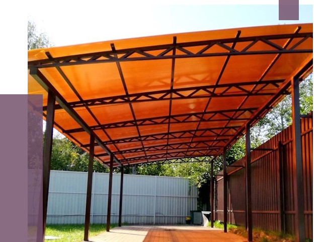 Односкатные навесы под ключ в Муре от 13120 руб. 