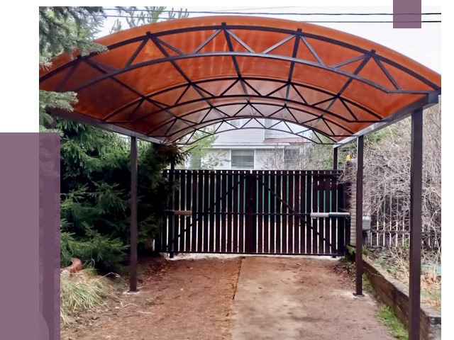 Арочные навесы в Муре от 12711 руб. — изготовление и монтаж | ПРОЛЁТ-Мум