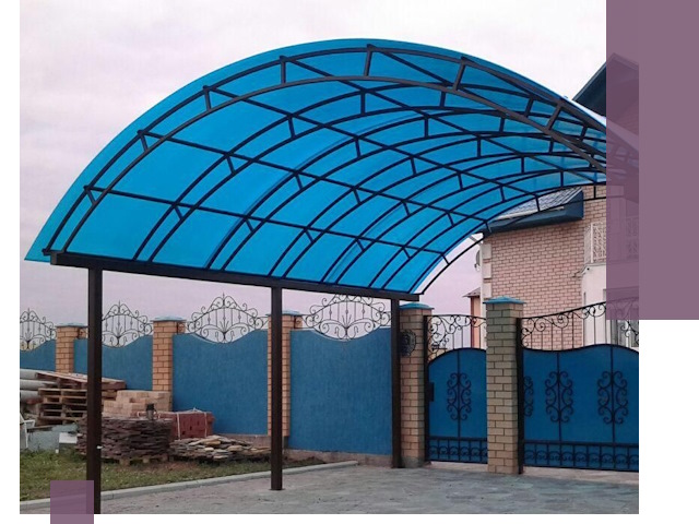 Арочные навесы под ключ в Муре — изготовление и монтаж