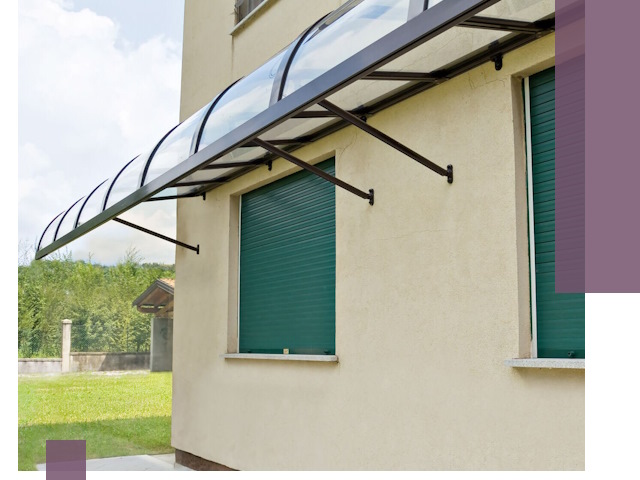 Козырьки над окнами в Муре — изготовление и монтаж по выгоде