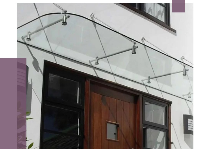 Стеклянные козырьки в Муре от 18889 руб. | ПРОЛЁТ-Мум