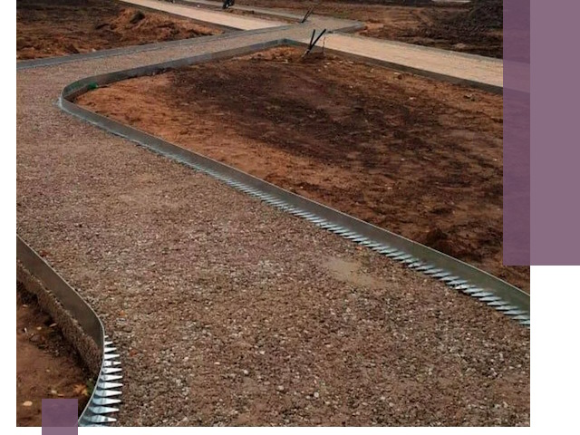 Металлические бордюры под ключ в Муре — изготовление и монтаж