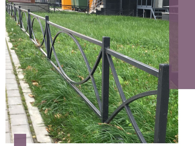 Газонные ограждения из металла в Муре — монтаж и продажа