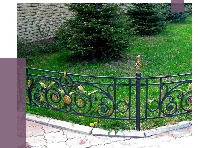 Кованые газонные ограждения в Муре от 7606 руб. — ПРОЛЁТ-Мум