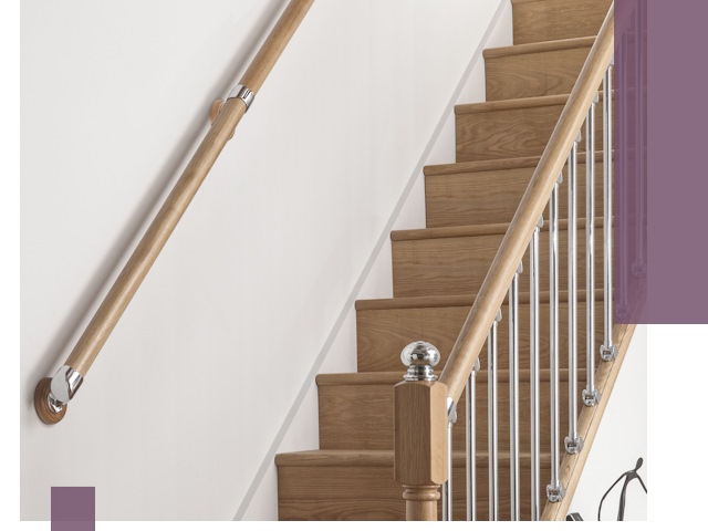 Пристенные поручни из стали и нержавейки под монтаж в Муре